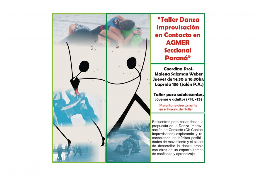 “Taller Danza Improvisación en Contacto en AGMER Seccional Paraná”