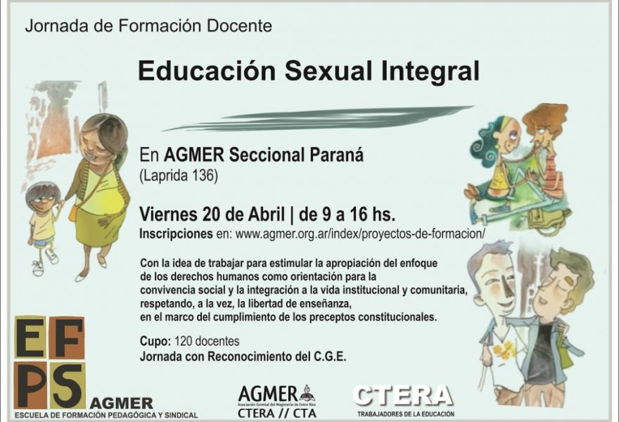 Jornada de Formación Docente. Educación Sexual Integral