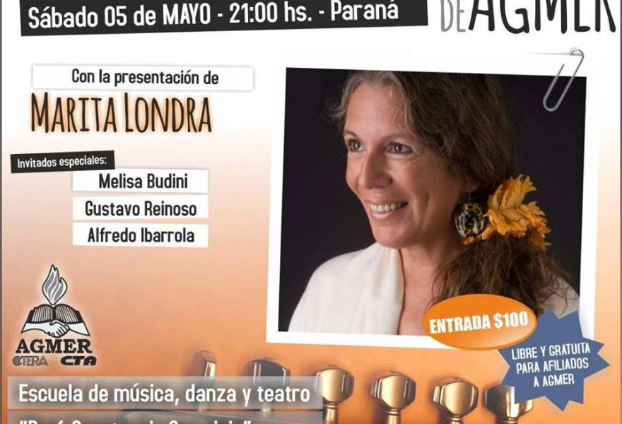 Encuentro Cultural de AGMER el Sábado 5 de mayo de 2018 en Paraná