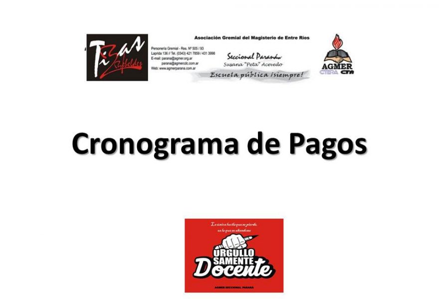 Cronograma de Pagos