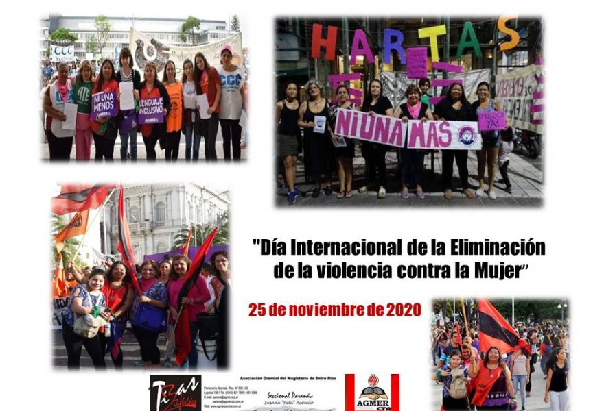 25 de noviembre «Día Internacional de la Eliminación de la violencia contra la Mujer”