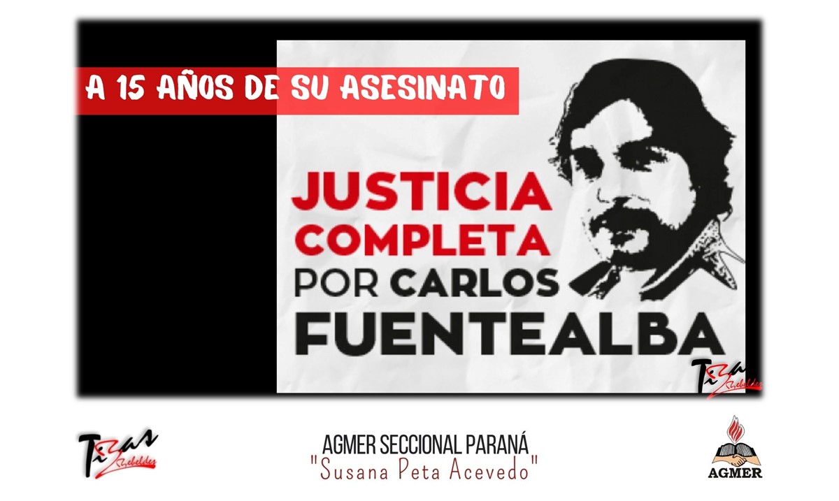 Seguimos exigiendo justicia completa para Carlos Fuentealba. 4 de abril de 2022