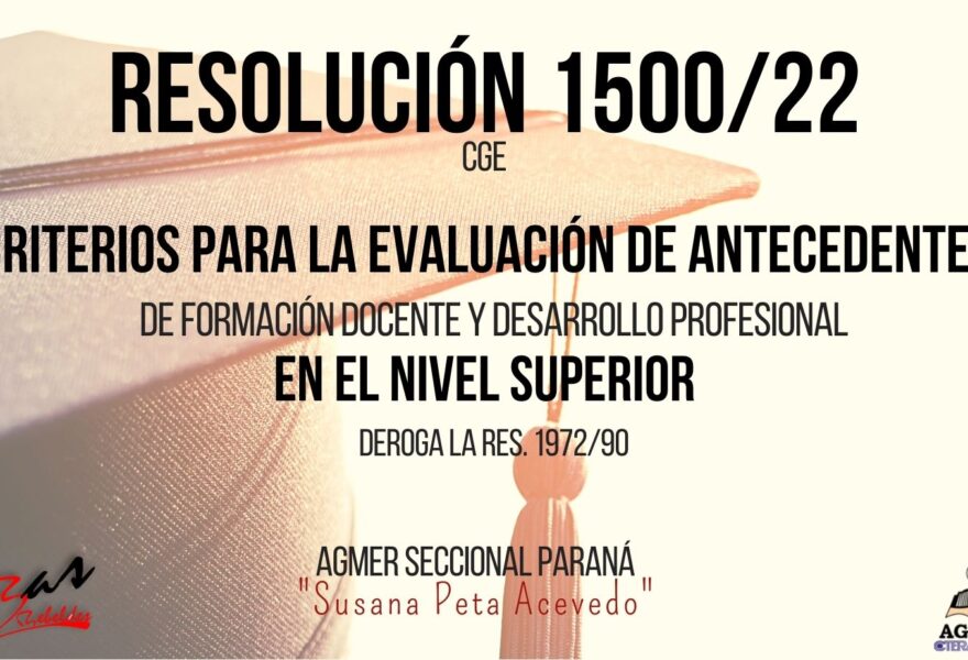 Resolución 1500/22 CGE