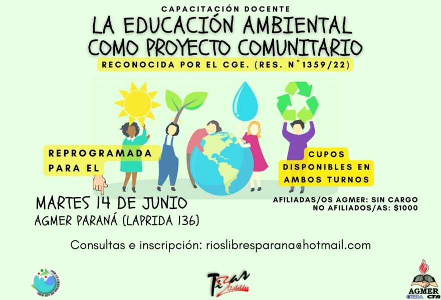 Nueva fecha capacitación Educación Ambiental
