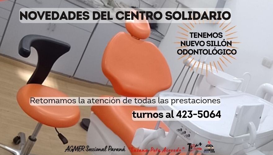 Nuevo sillón odontológico en el Centro Solidario