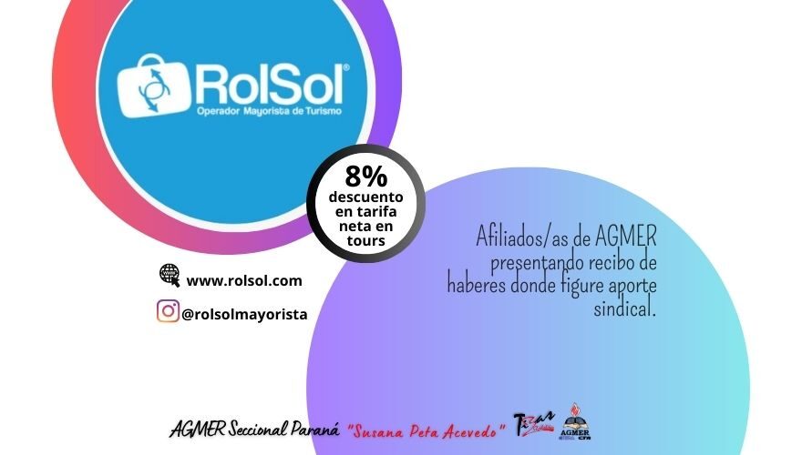 Convenio con empresa de turismo RolSol