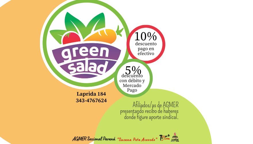 Cambios en convenio con Green Salad