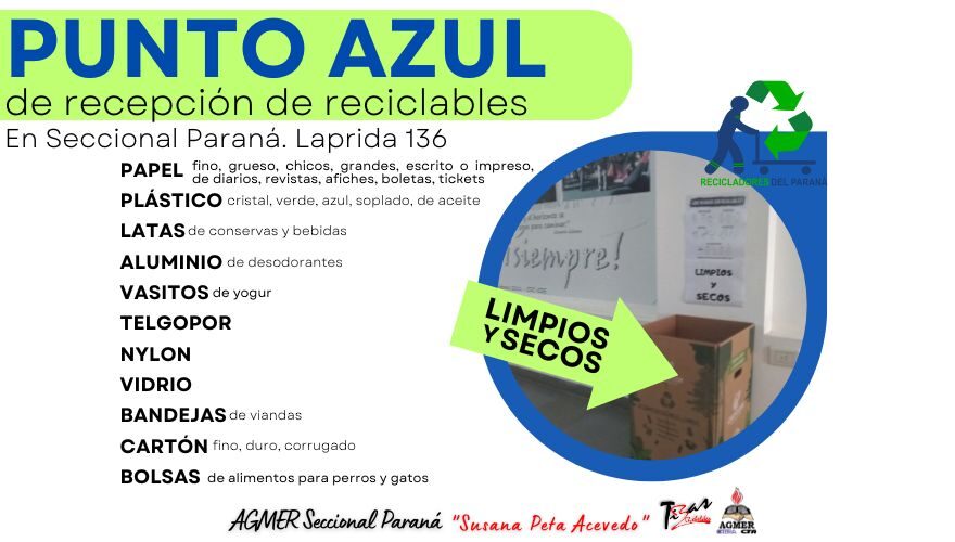 Punto Azul de Reciclables en Seccional Paraná