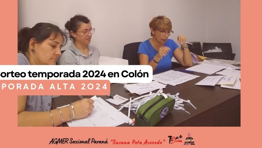 Sorteo temporada 2024 en Colón