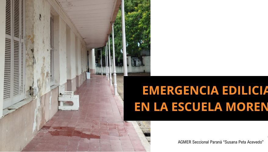Emergencia edilicia en la Escuela Moreno
