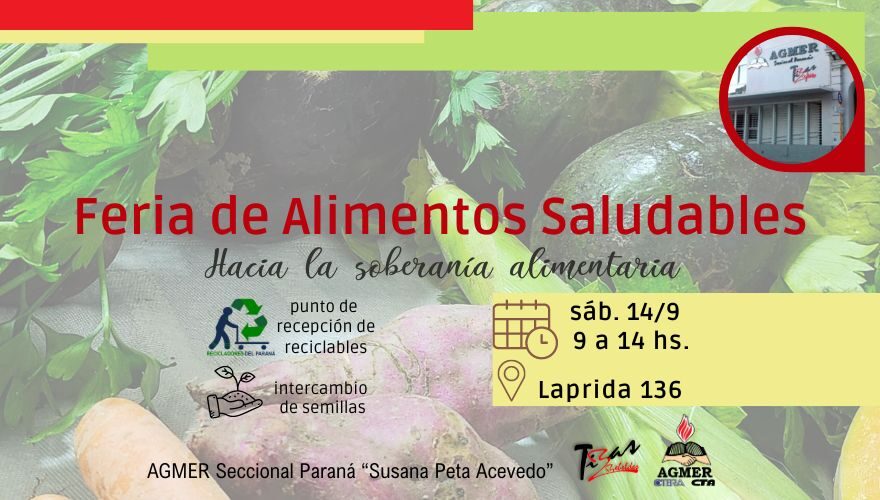 Feria saludable el 14 de septiembre