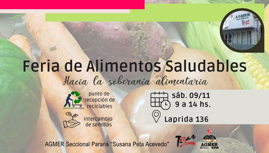 Feria saludable el sábado 9 de noviembre