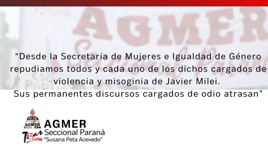 Repudio a los discursos de odio de Milei