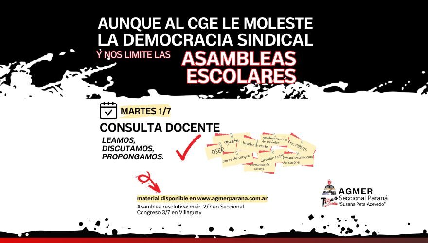 Consulta docente y asamblea resolutiva