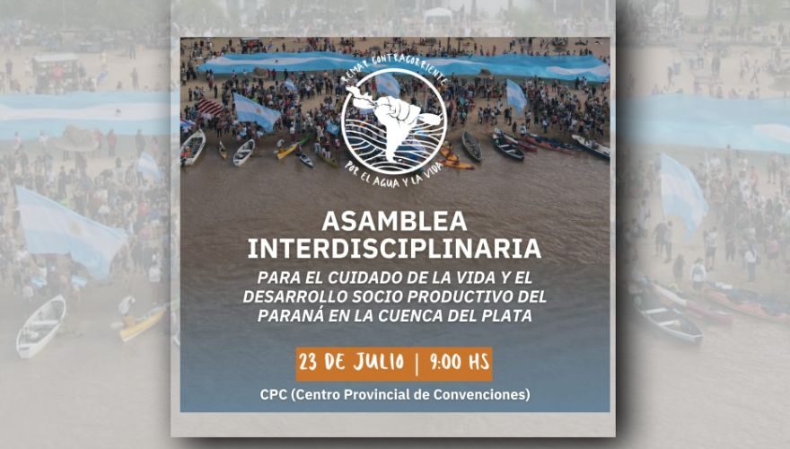 Asamblea popular en defensa del Paraná