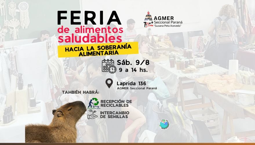 Feria saludable el 9 de agosto